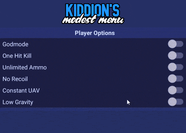 kiddion mod menu trainer